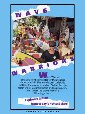 Wave Warriors film poster, streaming on Nalu TV