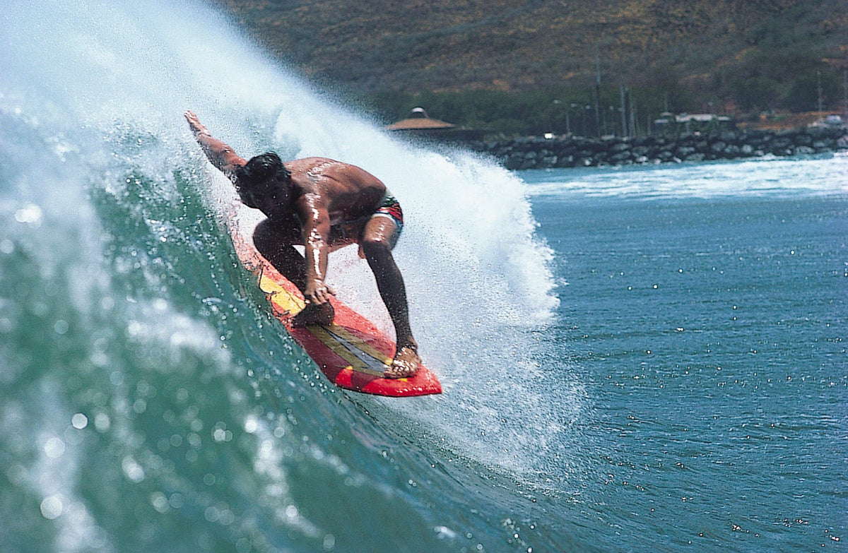 Herbie Fletcher at Maalaea, Maui, 1976. Photo: Art Brewer