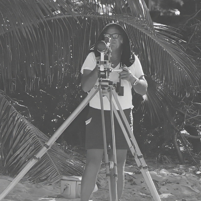 Col ALbert Beson filming 16mm film in Hawaii during the 70s. Nalu Film Foundation